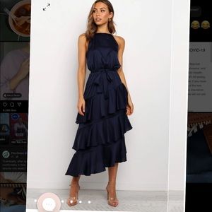 Navy Saychelle Dress from Petal & Pup